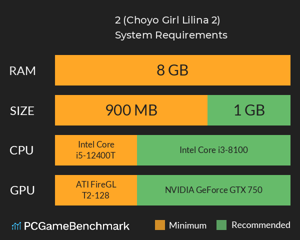 초요소녀 리리나 2 (Choyo Girl Lilina 2) System Requirements PC Graph - Can I Run 초요소녀 리리나 2 (Choyo Girl Lilina 2) 초요소녀 리리나 2 (Choyo Girl Lilina 2) System Requirements PC Graph - Can I Run 초요소녀 리리나 2 (Choyo Girl Lilina 2)