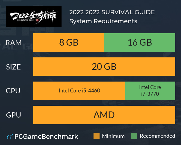 2022生存指南 2022 SURVIVAL GUIDE System Requirements PC Graph - Can I Run 2022生存指南 2022 SURVIVAL GUIDE