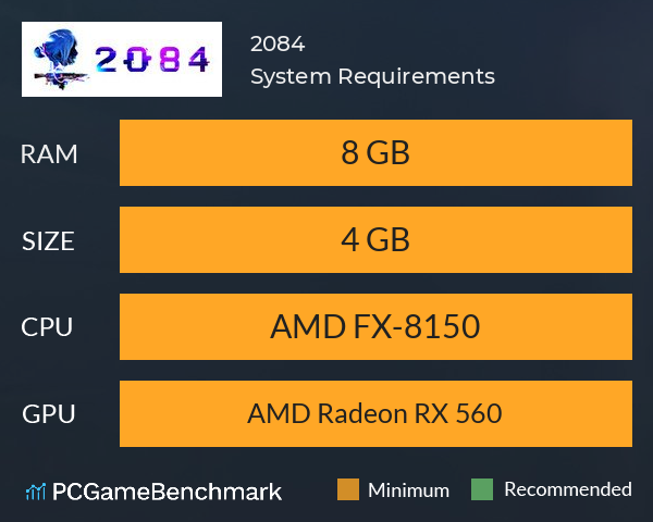 2084 System Requirements PC Graph - Can I Run 2084