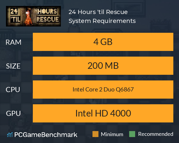 24 Hours 'til Rescue System Requirements PC Graph - Can I Run 24 Hours 'til Rescue