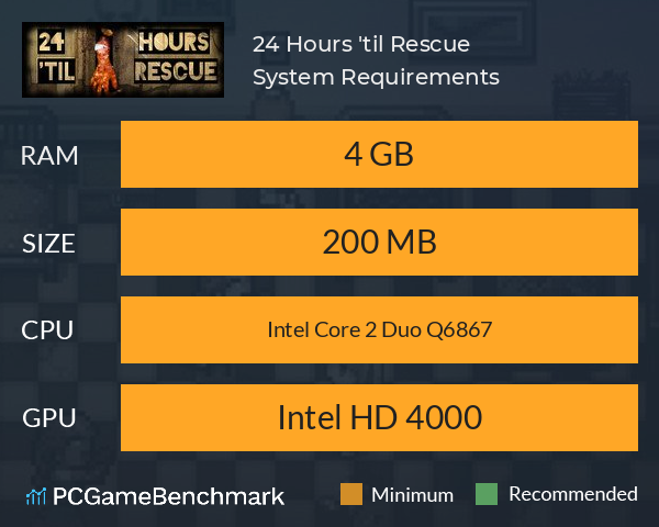 24 Hours 'til Rescue System Requirements PC Graph - Can I Run 24 Hours 'til Rescue 24 Hours 'til Rescue System Requirements PC Graph - Can I Run 24 Hours 'til Rescue