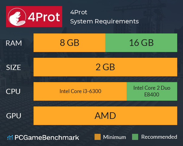 4Prot System Requirements PC Graph - Can I Run 4Prot 4Prot System Requirements PC Graph - Can I Run 4Prot