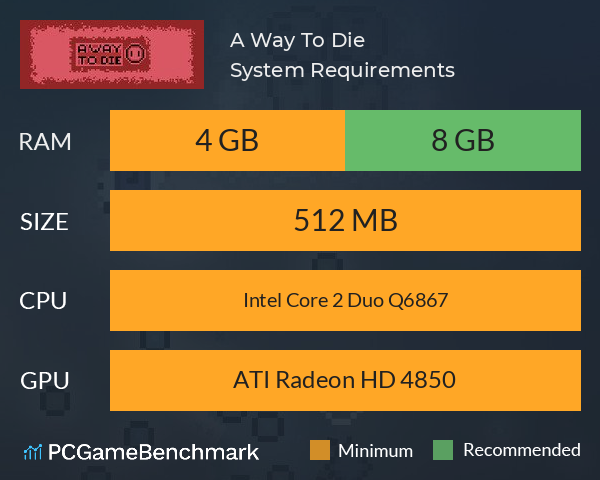 A Way To Die System Requirements PC Graph - Can I Run A Way To Die A Way To Die System Requirements PC Graph - Can I Run A Way To Die