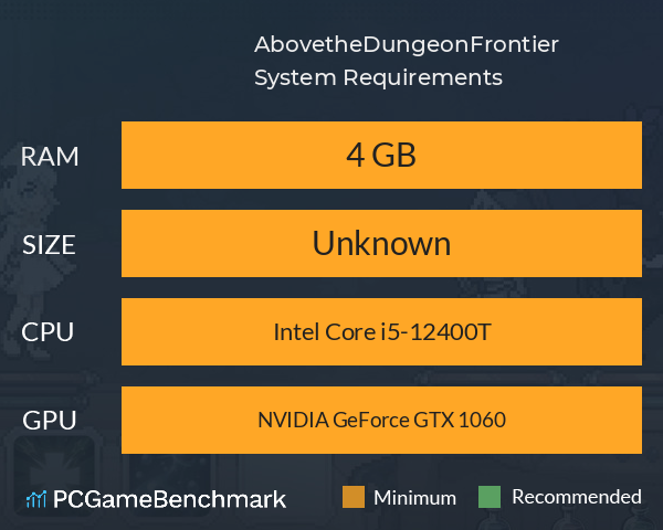 Above the Dungeon: Frontier System Requirements PC Graph - Can I Run Above the Dungeon: Frontier Above the Dungeon: Frontier System Requirements PC Graph - Can I Run Above the Dungeon: Frontier