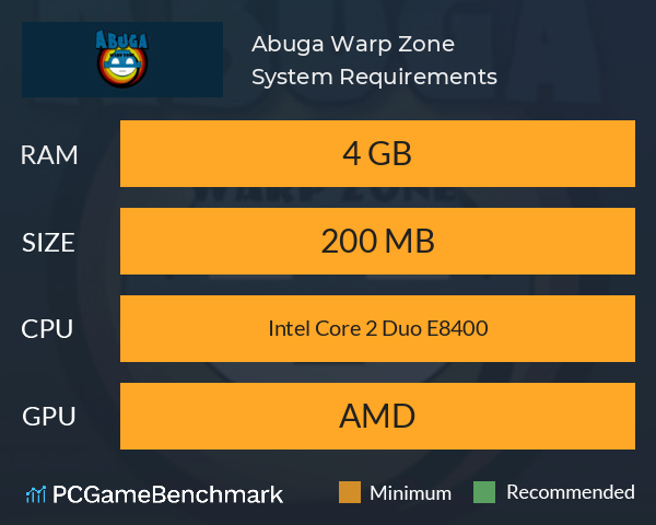 Abuga Warp Zone System Requirements PC Graph - Can I Run Abuga Warp Zone Abuga Warp Zone System Requirements PC Graph - Can I Run Abuga Warp Zone