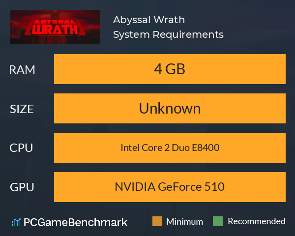 Abyssal Wrath System Requirements PC Graph - Can I Run Abyssal Wrath Abyssal Wrath System Requirements PC Graph - Can I Run Abyssal Wrath