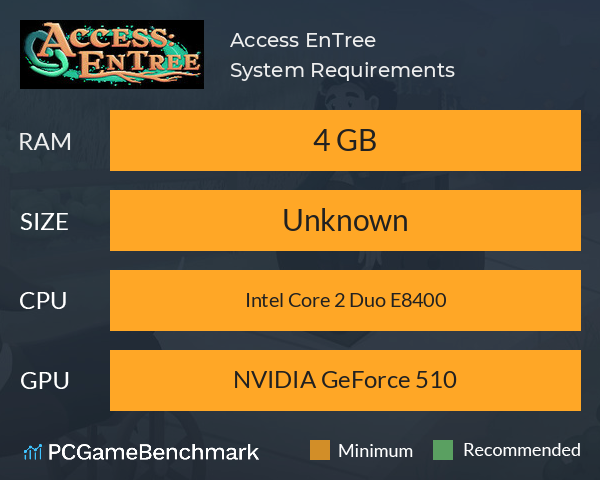 Access: EnTree System Requirements PC Graph - Can I Run Access: EnTree Access: EnTree System Requirements PC Graph - Can I Run Access: EnTree