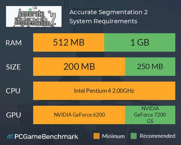 Accurate Segmentation 2 System Requirements PC Graph - Can I Run Accurate Segmentation 2 Accurate Segmentation 2 System Requirements PC Graph - Can I Run Accurate Segmentation 2