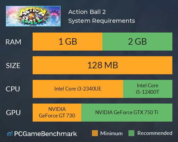 Action Ball 2 System Requirements PC Graph - Can I Run Action Ball 2 Action Ball 2 System Requirements PC Graph - Can I Run Action Ball 2