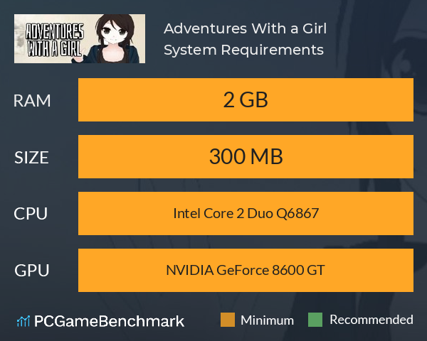 Adventures With a Girl System Requirements PC Graph - Can I Run Adventures With a Girl Adventures With a Girl System Requirements PC Graph - Can I Run Adventures With a Girl
