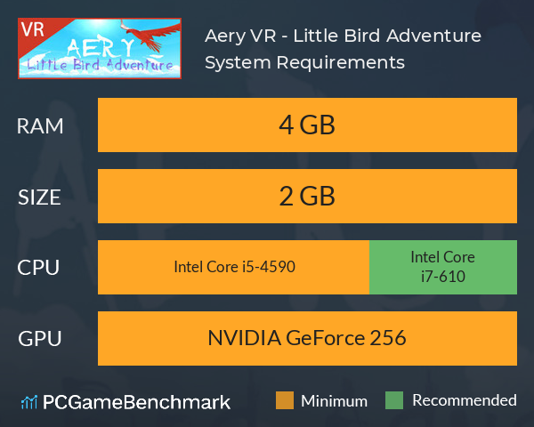Aery VR - Little Bird Adventure System Requirements PC Graph - Can I Run Aery VR - Little Bird Adventure Aery VR - Little Bird Adventure System Requirements PC Graph - Can I Run Aery VR - Little Bird Adventure