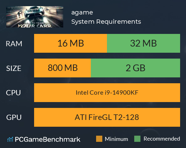 agame System Requirements PC Graph - Can I Run agame agame System Requirements PC Graph - Can I Run agame