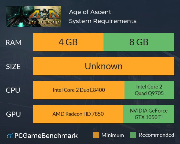 Age of Ascent System Requirements PC Graph - Can I Run Age of Ascent Age of Ascent System Requirements PC Graph - Can I Run Age of Ascent