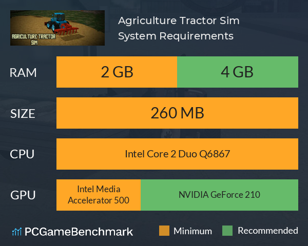 Agriculture Tractor Sim System Requirements PC Graph - Can I Run Agriculture Tractor Sim Agriculture Tractor Sim System Requirements PC Graph - Can I Run Agriculture Tractor Sim