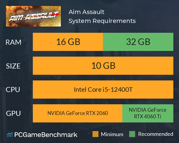 Aim Assault System Requirements PC Graph - Can I Run Aim Assault Aim Assault System Requirements PC Graph - Can I Run Aim Assault