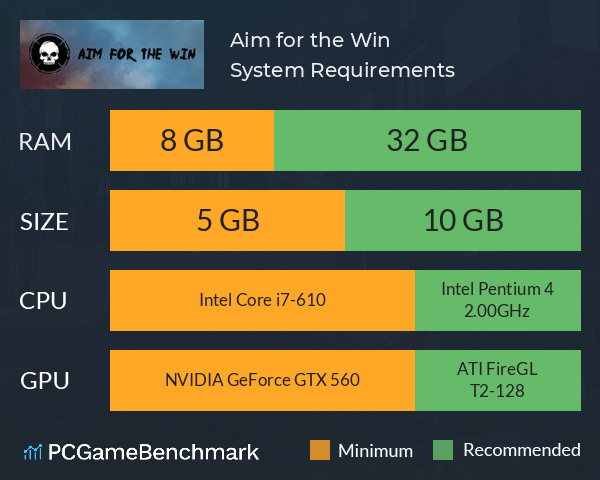 Aim for the Win System Requirements PC Graph - Can I Run Aim for the Win Aim for the Win System Requirements PC Graph - Can I Run Aim for the Win