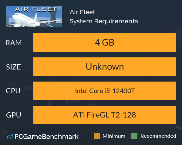 Air Fleet System Requirements PC Graph - Can I Run Air Fleet