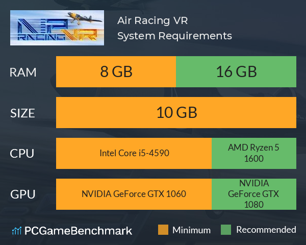 Air Racing VR System Requirements PC Graph - Can I Run Air Racing VR