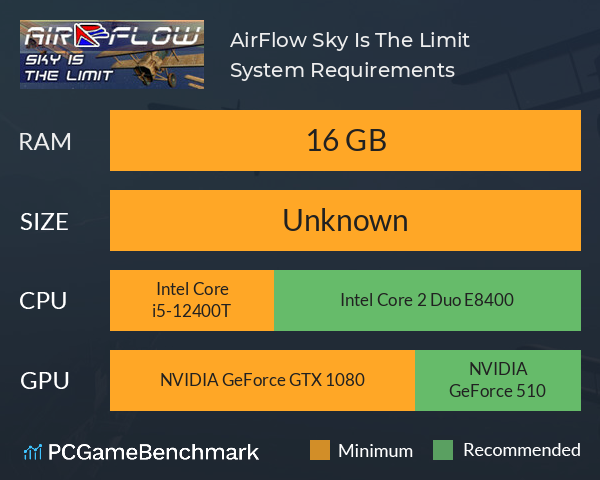 AirFlow: Sky Is The Limit System Requirements PC Graph - Can I Run AirFlow: Sky Is The Limit AirFlow: Sky Is The Limit System Requirements PC Graph - Can I Run AirFlow: Sky Is The Limit