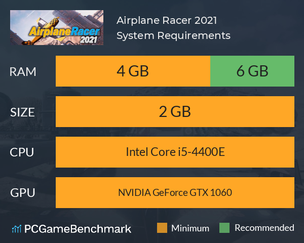 Airplane Racer 2021 System Requirements PC Graph - Can I Run Airplane Racer 2021 Airplane Racer 2021 System Requirements PC Graph - Can I Run Airplane Racer 2021