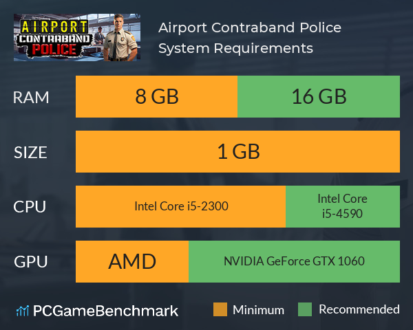 Airport Contraband Police System Requirements PC Graph - Can I Run Airport Contraband Police Airport Contraband Police System Requirements PC Graph - Can I Run Airport Contraband Police