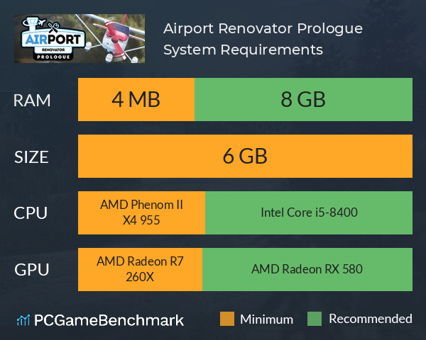 Airport Renovator: Prologue System Requirements PC Graph - Can I Run Airport Renovator: Prologue