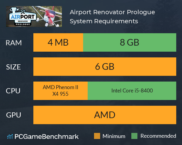 Airport Renovator: Prologue System Requirements PC Graph - Can I Run Airport Renovator: Prologue