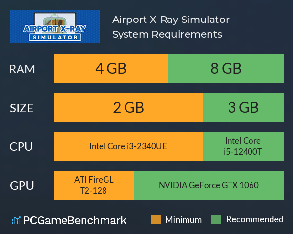Airport X-Ray Simulator System Requirements PC Graph - Can I Run Airport X-Ray Simulator Airport X-Ray Simulator System Requirements PC Graph - Can I Run Airport X-Ray Simulator