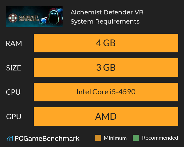 Alchemist Defender VR System Requirements PC Graph - Can I Run Alchemist Defender VR Alchemist Defender VR System Requirements PC Graph - Can I Run Alchemist Defender VR