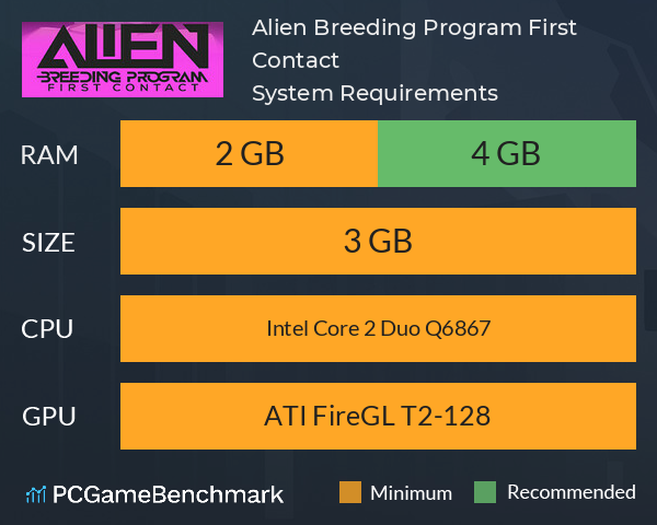 Alien Breeding Program: First Contact System Requirements PC Graph - Can I Run Alien Breeding Program: First Contact Alien Breeding Program: First Contact System Requirements PC Graph - Can I Run Alien Breeding Program: First Contact