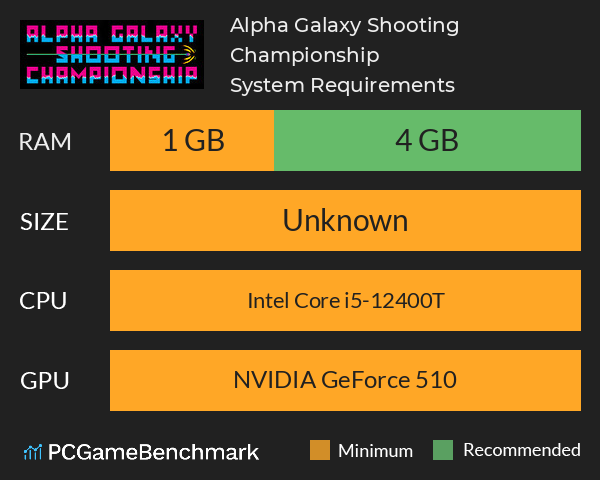 Alpha Galaxy Shooting Championship System Requirements PC Graph - Can I Run Alpha Galaxy Shooting Championship Alpha Galaxy Shooting Championship System Requirements PC Graph - Can I Run Alpha Galaxy Shooting Championship