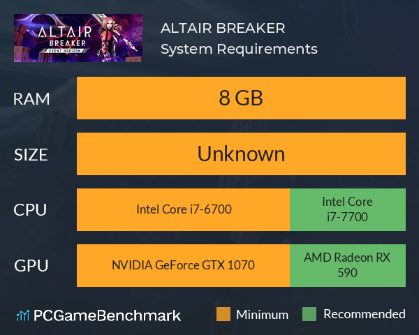ALTAIR BREAKER System Requirements PC Graph - Can I Run ALTAIR BREAKER ALTAIR BREAKER System Requirements PC Graph - Can I Run ALTAIR BREAKER