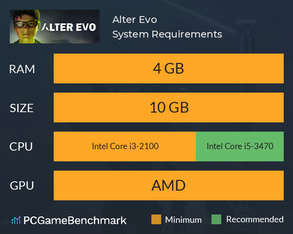 Alter Evo System Requirements PC Graph - Can I Run Alter Evo Alter Evo System Requirements PC Graph - Can I Run Alter Evo