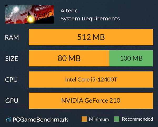 Alteric System Requirements PC Graph - Can I Run Alteric Alteric System Requirements PC Graph - Can I Run Alteric