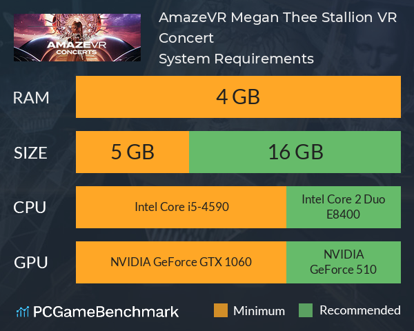 AmazeVR Megan Thee Stallion VR Concert System Requirements PC Graph - Can I Run AmazeVR Megan Thee Stallion VR Concert AmazeVR Megan Thee Stallion VR Concert System Requirements PC Graph - Can I Run AmazeVR Megan Thee Stallion VR Concert