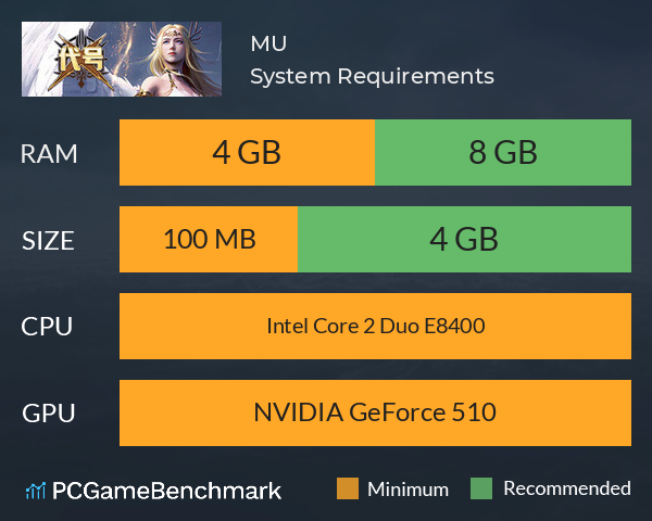 暗夜奇迹MU System Requirements PC Graph - Can I Run 暗夜奇迹MU 暗夜奇迹MU System Requirements PC Graph - Can I Run 暗夜奇迹MU