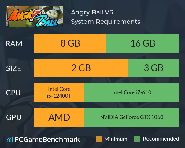 Angry Ball VR System Requirements PC Graph - Can I Run Angry Ball VR Angry Ball VR System Requirements PC Graph - Can I Run Angry Ball VR