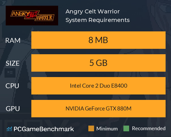 Angry Celt Warrior System Requirements PC Graph - Can I Run Angry Celt Warrior Angry Celt Warrior System Requirements PC Graph - Can I Run Angry Celt Warrior