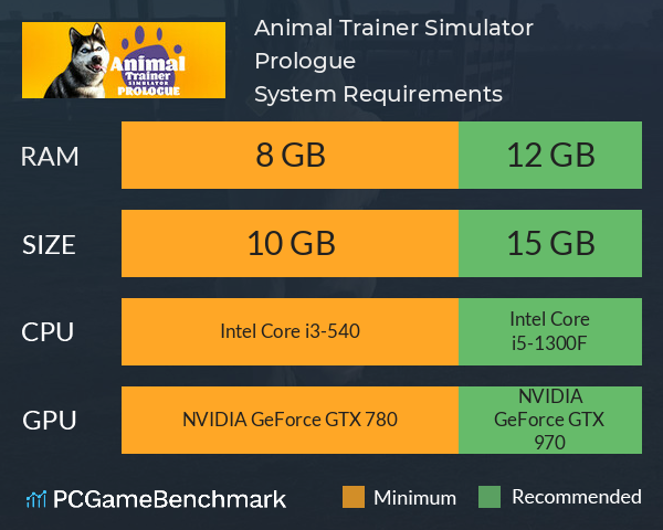 Animal Trainer Simulator: Prologue System Requirements PC Graph - Can I Run Animal Trainer Simulator: Prologue Animal Trainer Simulator: Prologue System Requirements PC Graph - Can I Run Animal Trainer Simulator: Prologue
