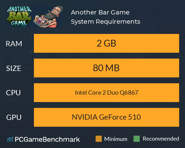 Another Bar Game System Requirements PC Graph - Can I Run Another Bar Game