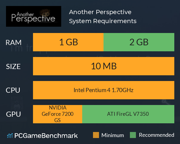 Another Perspective System Requirements PC Graph - Can I Run Another Perspective