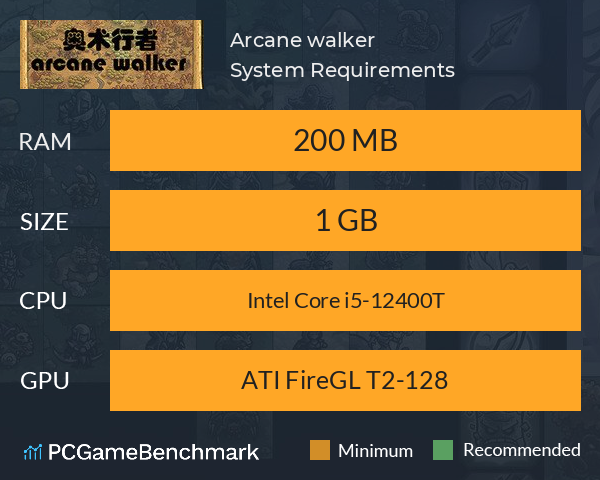 奥术行者  Arcane walker System Requirements PC Graph - Can I Run 奥术行者  Arcane walker