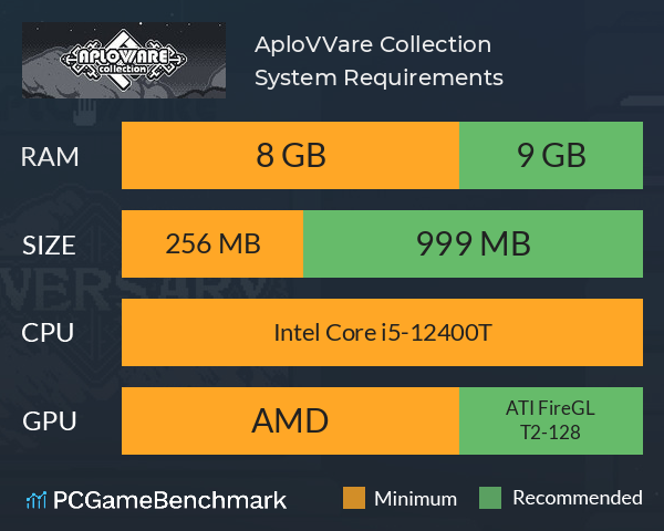 AploVVare Collection System Requirements PC Graph - Can I Run AploVVare Collection AploVVare Collection System Requirements PC Graph - Can I Run AploVVare Collection