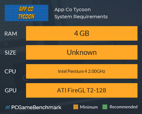 App Co Tycoon System Requirements PC Graph - Can I Run App Co Tycoon