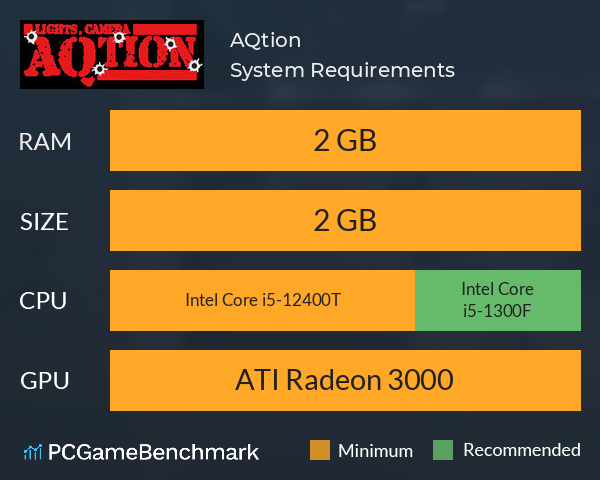 AQtion System Requirements PC Graph - Can I Run AQtion