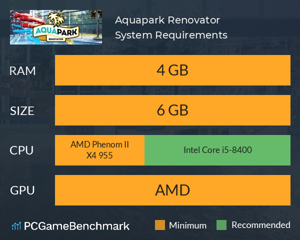 Aquapark Renovator System Requirements PC Graph - Can I Run Aquapark Renovator