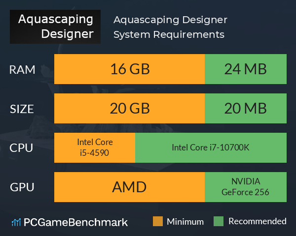 Aquascaping Designer System Requirements PC Graph - Can I Run Aquascaping Designer Aquascaping Designer System Requirements PC Graph - Can I Run Aquascaping Designer