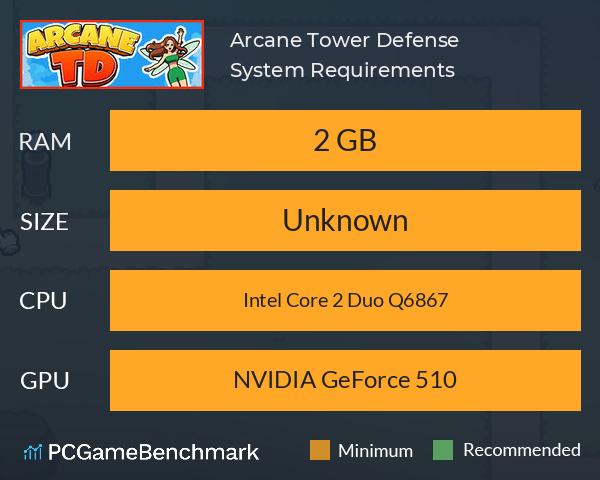 Arcane Tower Defense System Requirements PC Graph - Can I Run Arcane Tower Defense
