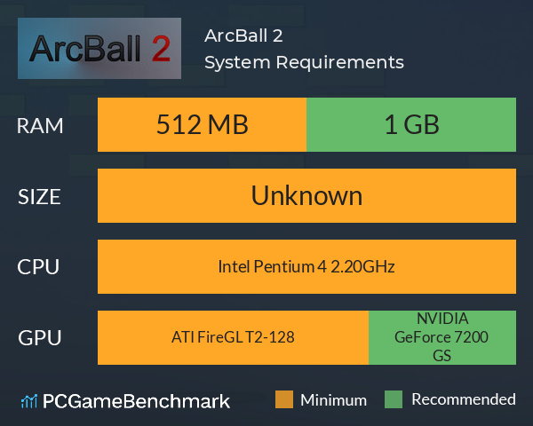 ArcBall 2 System Requirements PC Graph - Can I Run ArcBall 2 ArcBall 2 System Requirements PC Graph - Can I Run ArcBall 2