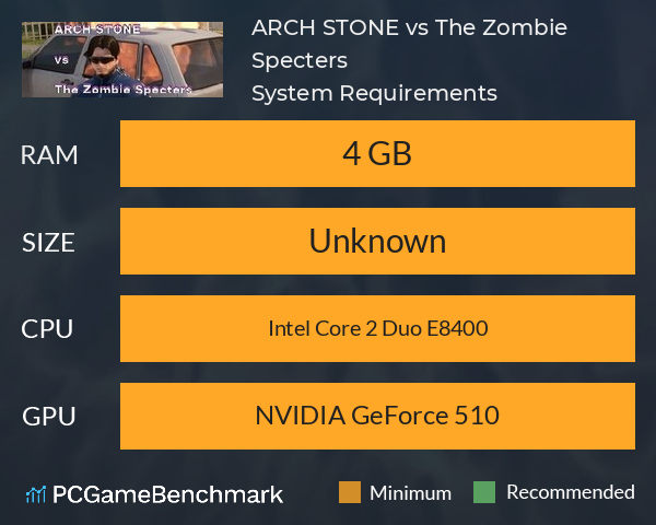 ARCH STONE vs The Zombie Specters System Requirements PC Graph - Can I Run ARCH STONE vs The Zombie Specters ARCH STONE vs The Zombie Specters System Requirements PC Graph - Can I Run ARCH STONE vs The Zombie Specters